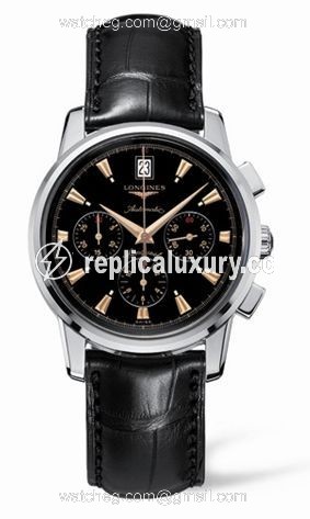 Longines Conquest Heritage Chronograph Black Dial L1.641.4.52.4