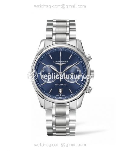 Longines Master Collection Chronograph 40 Stainless Steel / Blue / Bracelet L2.629.4.92.6