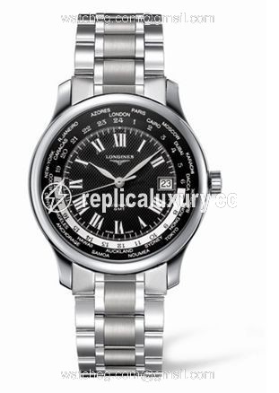 Longines Master Collection Worldtime Black Bracelet L2.631.4.51.6