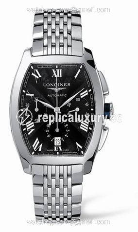 Longines Evidenza Chronograph Black Bracelet L2.643.4.51.6
