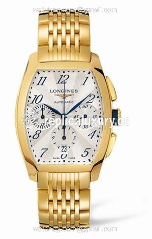 Longines Evidenza Chronograph Yellow Gold Bracelet L2.643.6.73.6