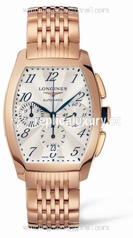 Longines Evidenza Chronograph Pink Gold Bracelet L2.643.8.73.6