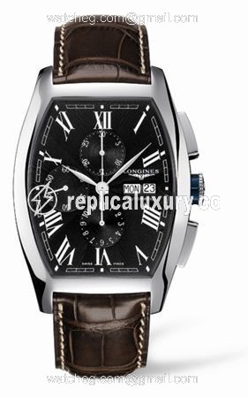 Longines Evidenza Chronograph XL Black L2.701.4.58.9