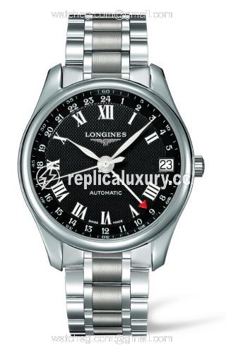 Longines Master Collection 42 24h Stainless Steel / Black-Arabic / Bracelet L2.718.4.50.6