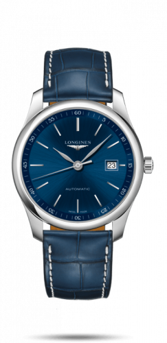Longines Master Collection 40 Date Stainless Steel / Blue / Alligator XL L2.793.4.92.2