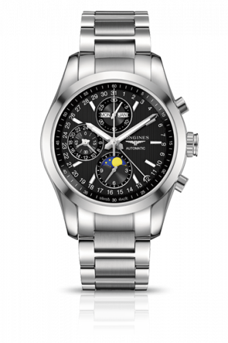Longines Conquest Classic Moonphase Black L2.798.4.52.6