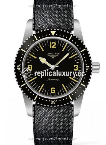 Longines Skin Diver Stainless Steel / Black / Rubber L2.822.4.56.9
