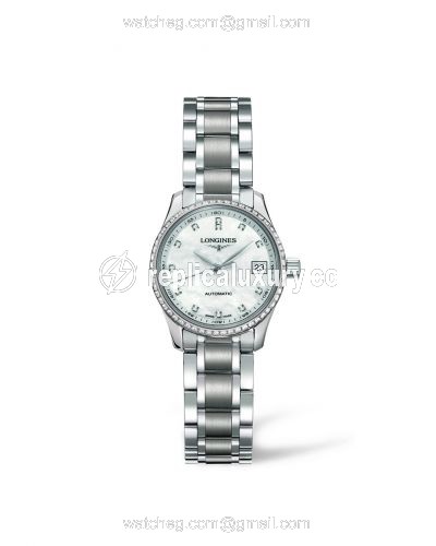 Longines Master Collection Date 25.5 Stainless Steel Diamond L2.128.0.87.6