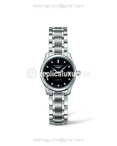 Longines Master Collection Date 25.5 Black / Bracelet L2.128.4.57.6