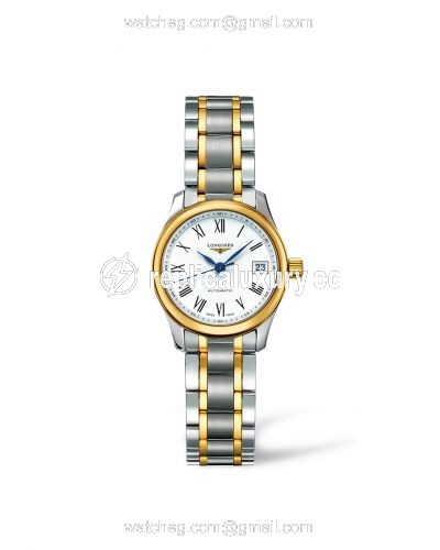 Longines Master Collection Date 25.5 Two Tone Roman L2.128.5.11.7