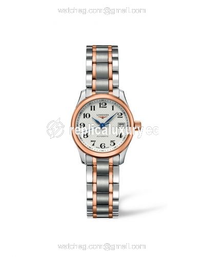 Longines Master Collection Date 25.5 Two Tone Pink L2.128.5.79.7