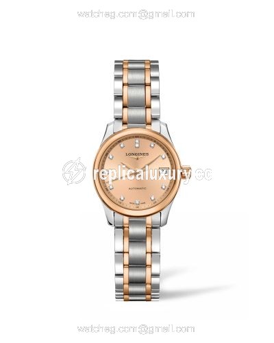 Longines Master Collection Date 25.5 Two Tone Rose / Bronze L2.128.5.99.7