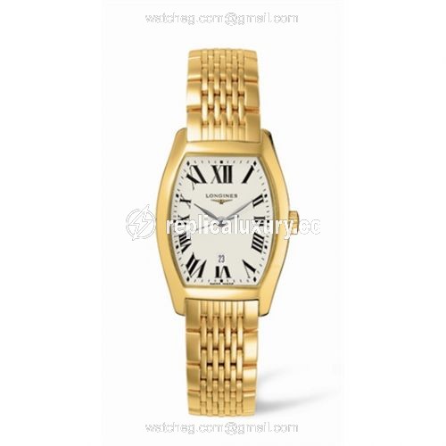 Longines Evidenza 26 Quartz Yellow Gold L2.155.6.71.6