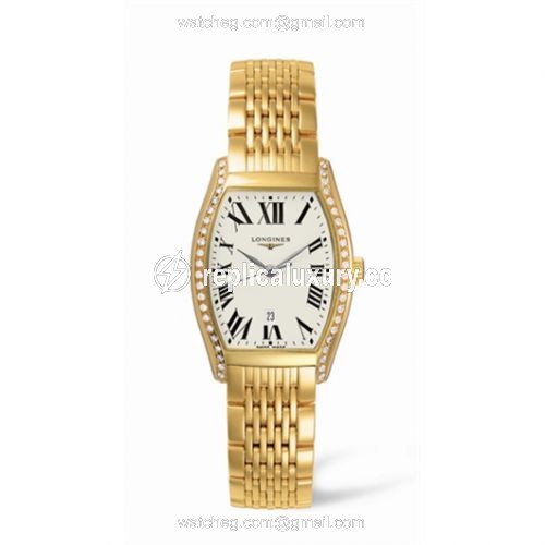 Longines Evidenza 26 Quartz Yellow Gold Diamonds L2.155.7.71.6