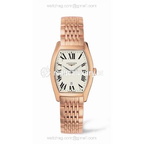 Longines Evidenza 26 Quartz Pink Gold L2.155.8.71.6