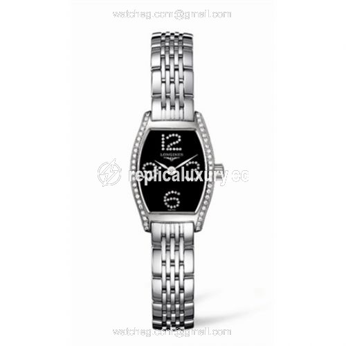Longines Evidenza 19.6 Diamond Diamond Arabic Bracelet L2.175.0.57.6