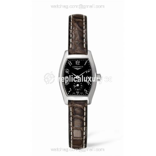 Longines Evidenza 19.6 Stainless Steel Black L2.175.4.53.5