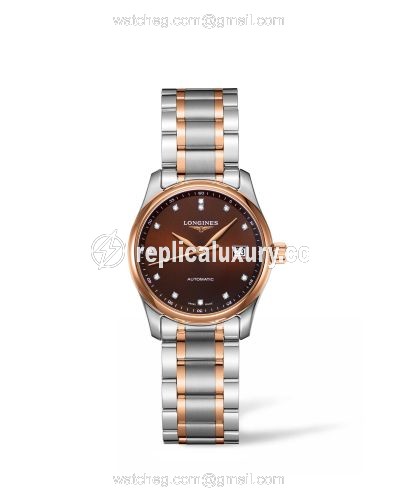 Longines Master Collection 29 Two Tone Rose / Brown L2.257.5.67.7