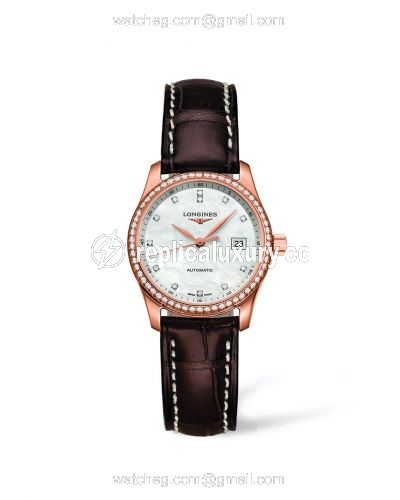 Longines Master Collection Date 29 Pink Gold Diamond L2.257.9.87.3