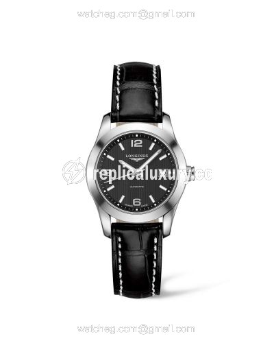 Longines Conquest Classic Automatic 29.5 Stainless Steel / Black / Strap L2.285.4.56.3