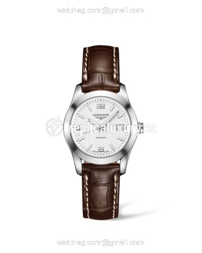 Longines Conquest Classic Automatic 29.5 Stainless Steel / White / Strap L2.285.4.76.3