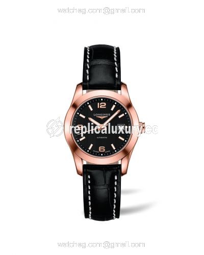 Longines Conquest Classic Automatic 29.5 Red Gold / Black L2.285.8.56.3