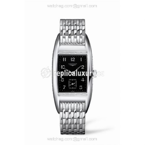 Longines BelleArti 25 Quartz Stainless Steel Black L2.501.4.53.6