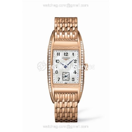 Longines BelleArti 24.6 Pink Gold Diamond L2.501.9.83.6