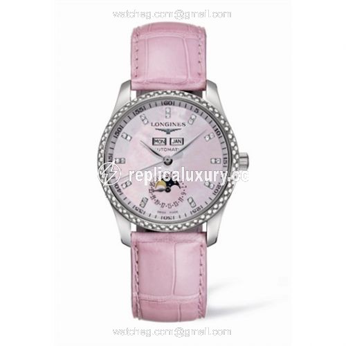 Longines Master Collection Calendar 36 Stainless Steel / Diamond / MOP L2.503.0.97.3