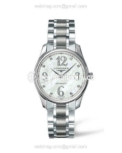Longines Master Collection Date 36 Stainless Steel MOP L2.518.4.88.6