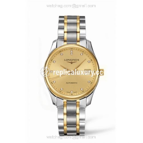 Longines Master Collection Date 36 Two Tone Diamond L2.518.5.37.7