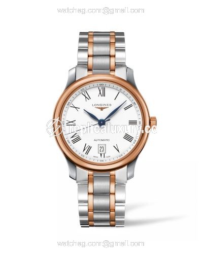 Longines Master Collection Date 38.5 Two Tone Rose / Roman L2.628.5.19.7