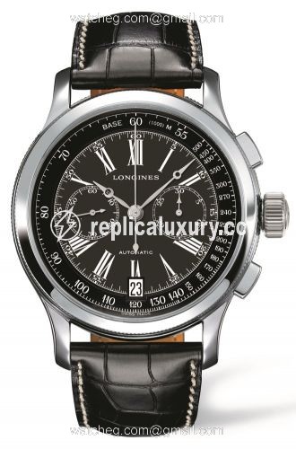 Longines Lindbergh's Atlantic Voyage Watch Black L2.730.4.58.0