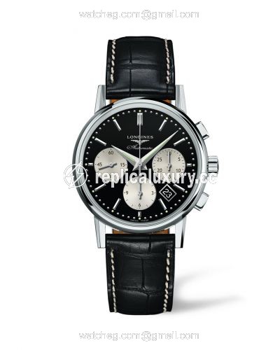 Longines Column-Wheel Chronograph Inverted Panda L2.733.4.92.0