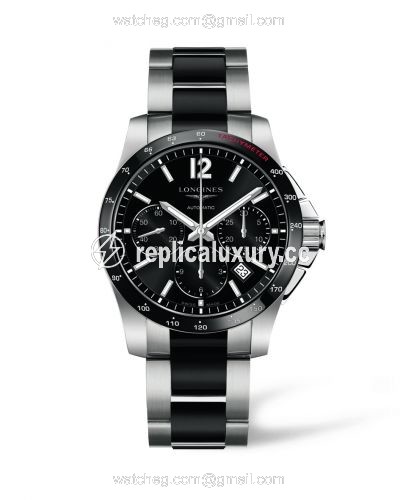 Longines Conquest Chronograph Automatic 41mm Ceramic L2.744.4.56.7
