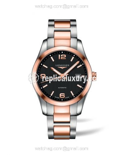 Longines Conquest Classic Automatic 40 Stainless Steel / Red Gold / Black L2.785.5.56.7