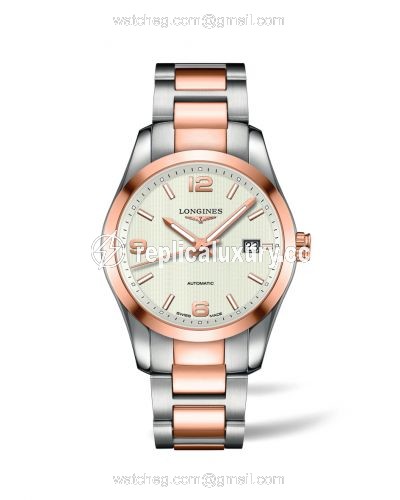 Longines Conquest Classic Automatic 40 Stainless Steel / Red Gold / Silver L2.785.5.76.7