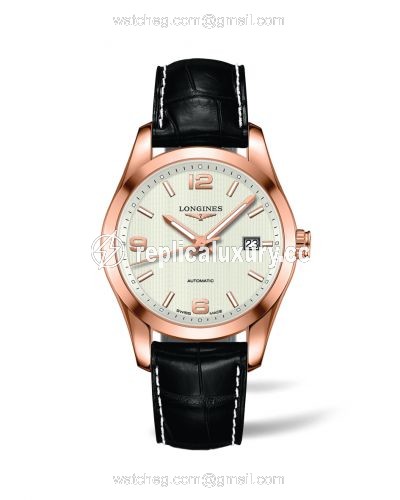 Longines Conquest Classic Automatic 40 Red Gold / Silver L2.785.8.76.3