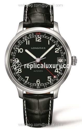 Longines Military 1938 24 hours Alligator L2.789.4.53.3