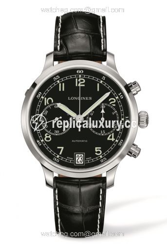 Longines Military 1938 Chronograph Croc L2.790.4.53.3