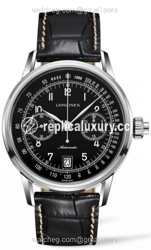 Longines Heritage Column Wheel Single Push Piece Chronograph Black L2.800.4.53.0