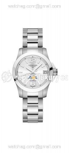 Longines Conquest 29.5 Quartz Moonphase Stainless Steel / Black / Bracelet L3.380.4.76.6