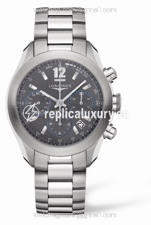 Longines GrandeVitesse Chronograph Grey Bracelet L3.635.4.06.6