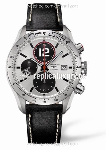 Longines GrandeVitesse Tachymeter Panda Leather L3.636.4.70.2