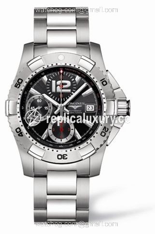 Longines Hydroconquest Chronograph Tachymeter Black L3.651.4.56.6