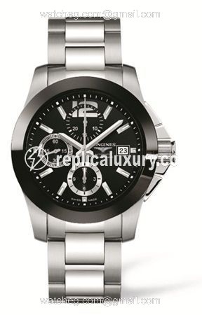 Longines Conquest Chronograph Ceramic Bracelet L3.661.4.56.6