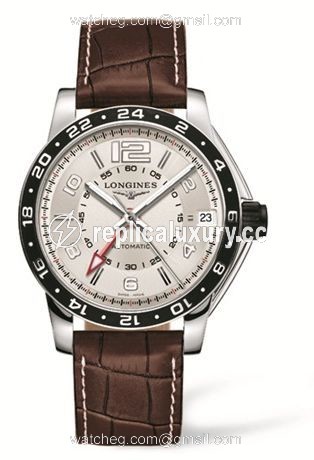 Longines Admiral GMT Ivory Brown L3.668.4.76.3
