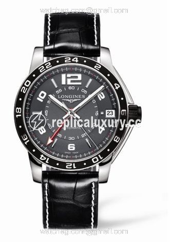 Longines Admiral GMT Grey L3.668.4.79.2