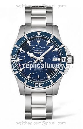 Longines HydroConquest 39 Automatic Stainless Steel / Blue / Bracelet / Star Navigation L3.675.4.96.6