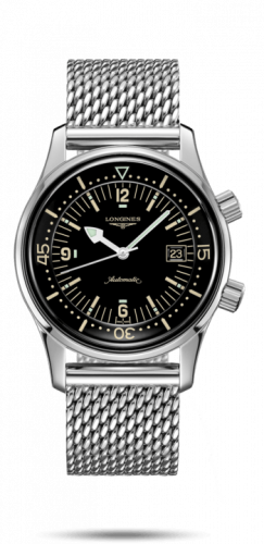 Longines Legend Diver Date / Mesh L3.716.4.50.6